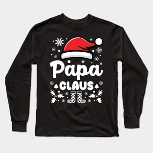 Papa Claus Christmas Dad Long Sleeve T-Shirt